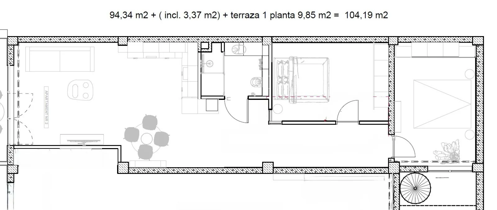 AP. 2  Nowoczesny 3-pokojowy apartament 120 m od oceanu – Los Abrigos, Teneryfa na Teneryfie — zdjęcie 2 z 21