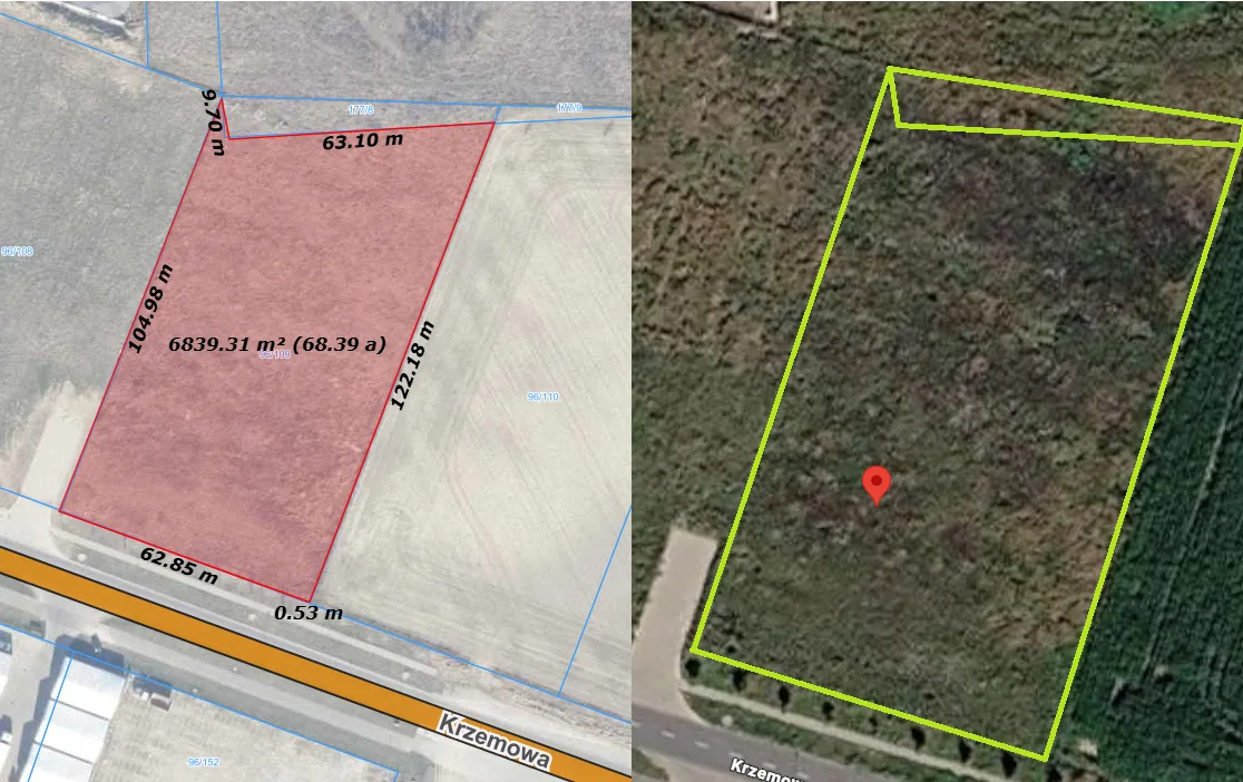 Działka inwestycyjna 7 287 m² z koncepcją hali 2 440 m² – Stargard, zachodniopomorskie (Park Przemysłowy) w Polsce